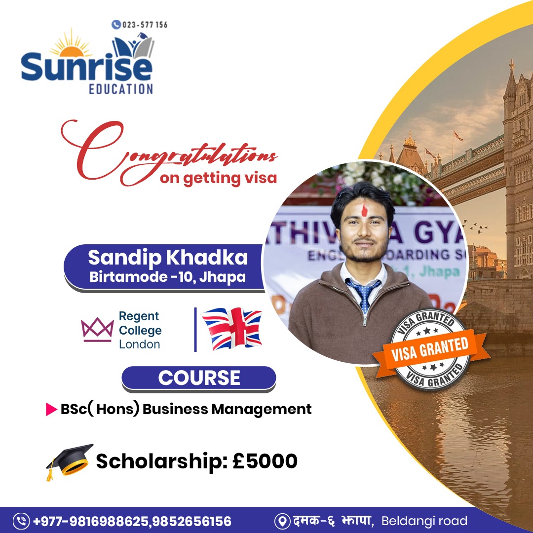 Successful Student 7 - Sunrise Education Foundation